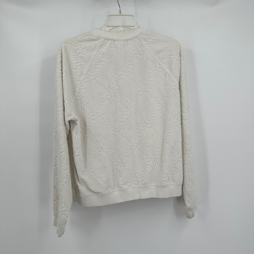 Spiritual Gangster Sunburst Jacquard Sweatshirt Size M Textured Minimalist - Picture 3 of 9